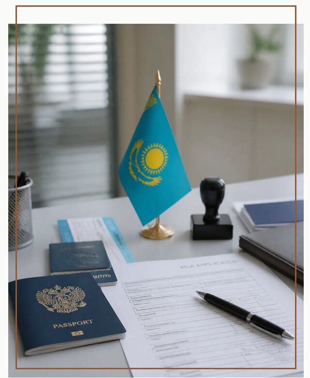 Оформление визы в Казахстан для поездки и работы в Коломне